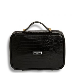 Otis Batterbee The Carry-On Toiletries Bag Black Croc