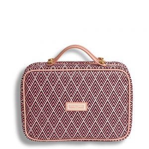 Otis Batterbee The Carry-On Toiletries Bag Cerise Deco