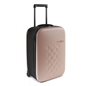 Rollink Flex Vega Opvouwbare Handbagage Koffer 55 Rose Smoke