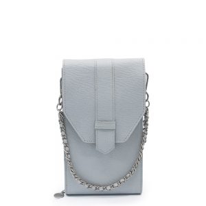 MOSZ Phonebag Schoudertas Saffiano Grey Light