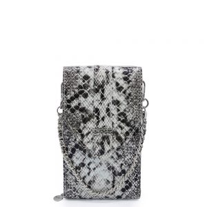 MOSZ Phonebag Schoudertas Python Black Grey