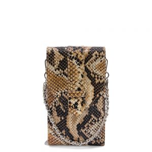 MOSZ Phonebag Schoudertas Python Brown Chocolate