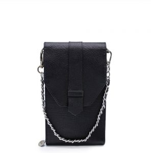 MOSZ Phonebag Schoudertas Saffiano Black