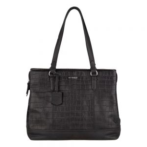 Burkely Croco Caia Handbag M 13.3" Black