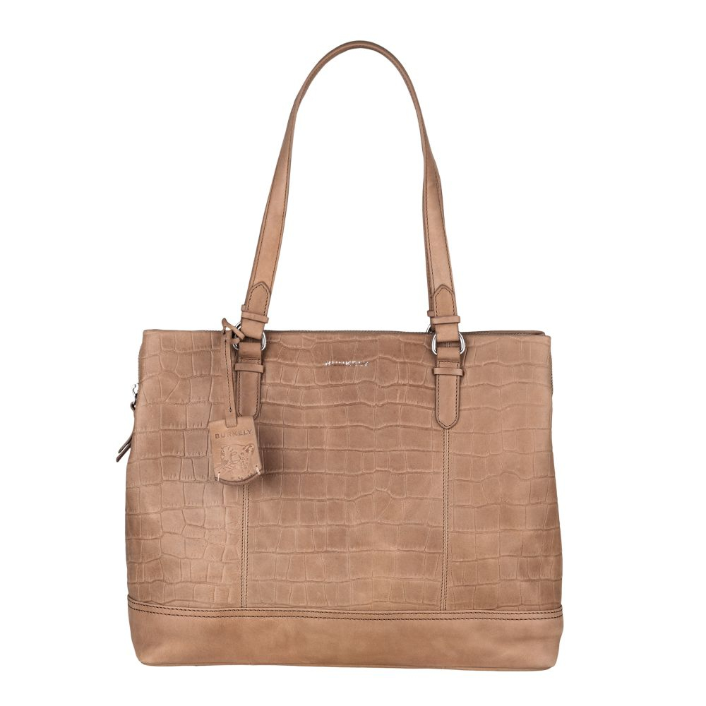 Burkely Croco Caia Handbag M 13.3" Taupe Burkely Croco Caia Handbag M 13.3" Taupe