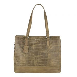 Burkely Croco Caia Handbag M 13.3" Green