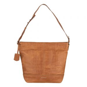 Burkely Croco Caia Hobo Schoudertas Cognac