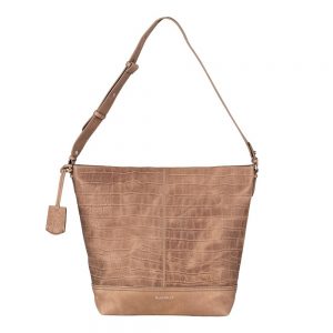 Burkely Croco Caia Hobo Schoudertas Taupe