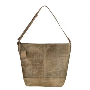 Burkely Croco Caia Hobo Schoudertas Green