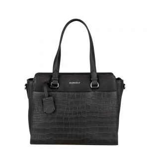 Burkely Croco Caia Handbag S Black