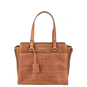Burkely Croco Caia Handbag S Cognac