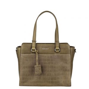 Burkely Croco Caia Handbag S Green