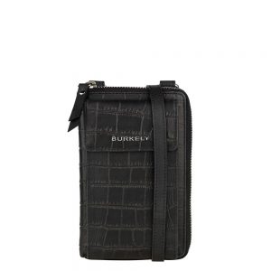 Burkely Croco Caia Phonebag Black