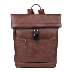 Burkely Suburb Seth Backpack Rolltop 15.6" Brown