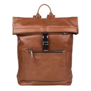 Burkely Suburb Seth Backpack Rolltop 15.6" Cognac