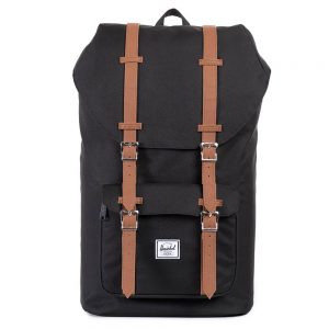 Herschel Little America Rugzak Black/Tan PU