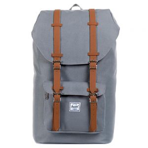 Herschel Little America Rugzak Grey/Tan Synthetic Leather