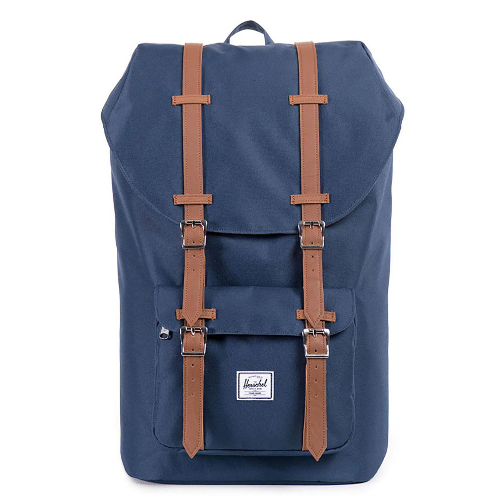 Herschel Little America Rugzak Navy/Tan PU Herschel Little America Rugzak Navy/Tan PU