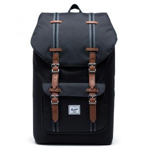 Herschel Little America Rugzak Black Black Tan