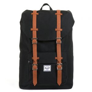 Herschel Little America Mid Volume Rugzak Black/Tan PU