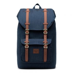 Herschel Little America Mid Volume Rugzak Indigo Denim Crosshatch