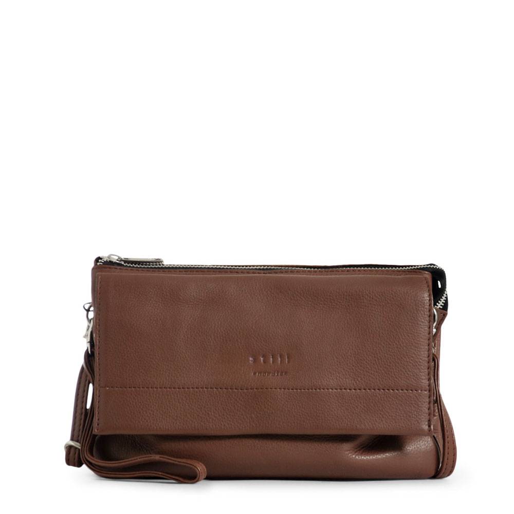 Still Nordic Anouk Crossbody Schoudertas Brown Still Nordic Anouk Crossbody Schoudertas Brown