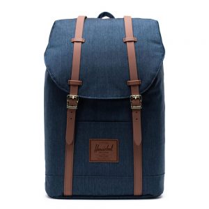Herschel Retreat Rugzak Indigo Denim Crosshatch