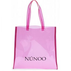 Veganbags Nunoo Large Transparent Tote Pink
