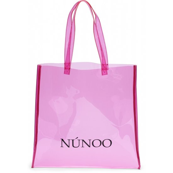 Veganbags Nunoo Large Transparent Tote Pink Veganbags Nunoo Large Transparent Tote Pink