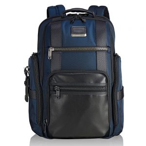 Tumi Alpha Bravo Sheppard Deluxe Brief Backpack Navy