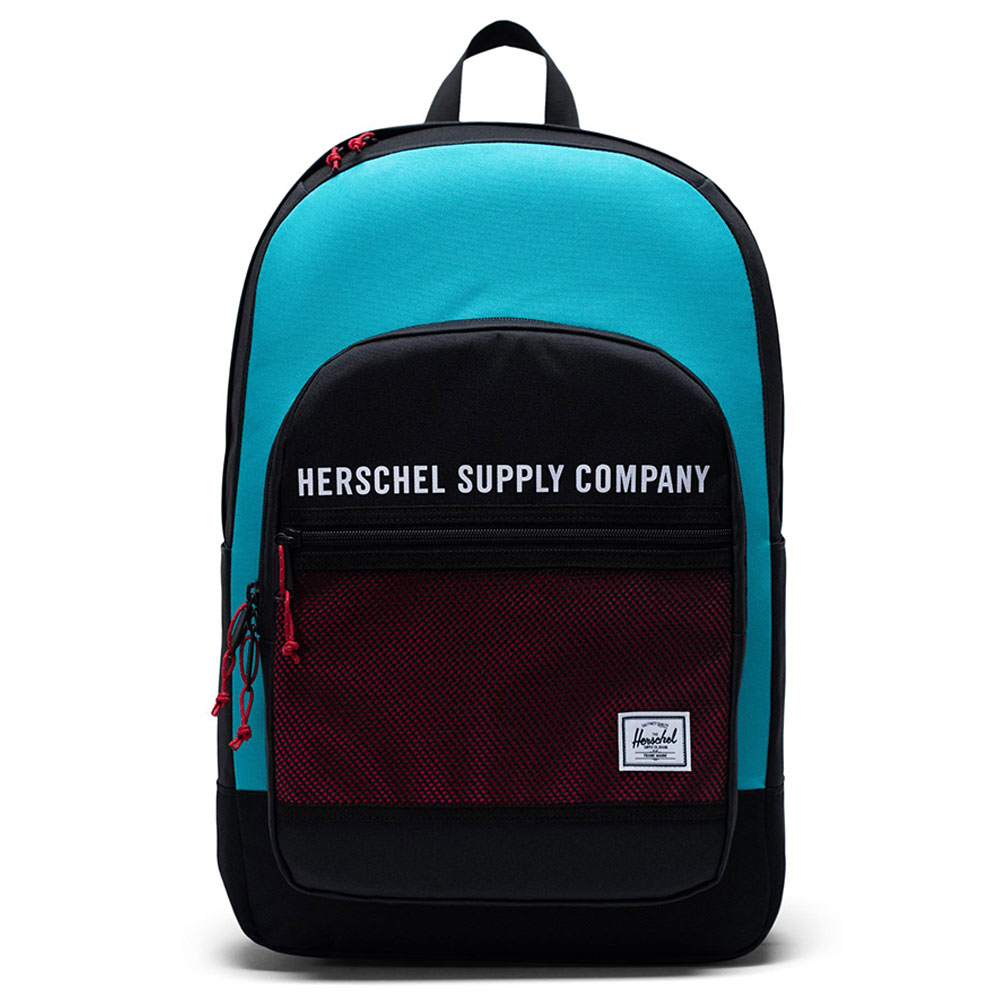 Herschel Kaine Rugzak Black/Tile Blue/Raspberry Sorbet Herschel Kaine Rugzak Black/Tile Blue/Raspberry Sorbet