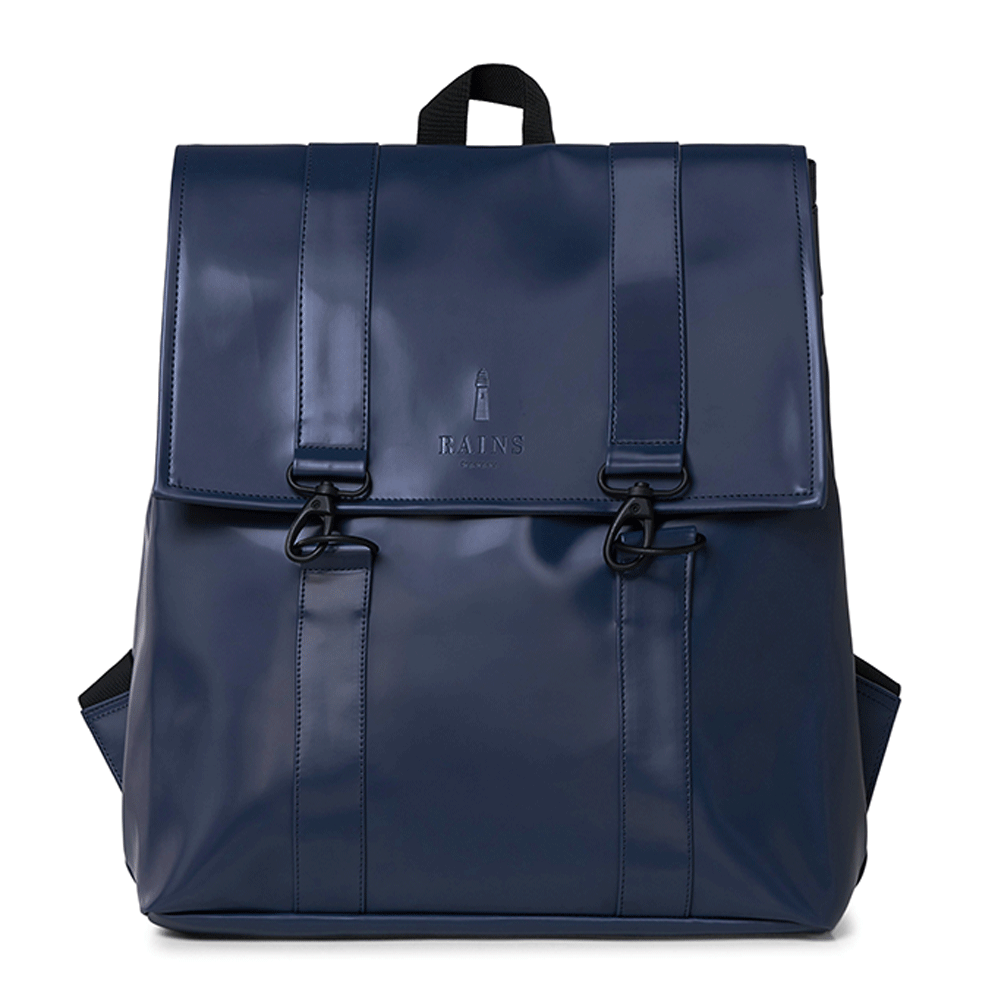 Rains Original MSN Bag Rugtas Shiny Blue Rains Original MSN Bag Rugtas Shiny Blue