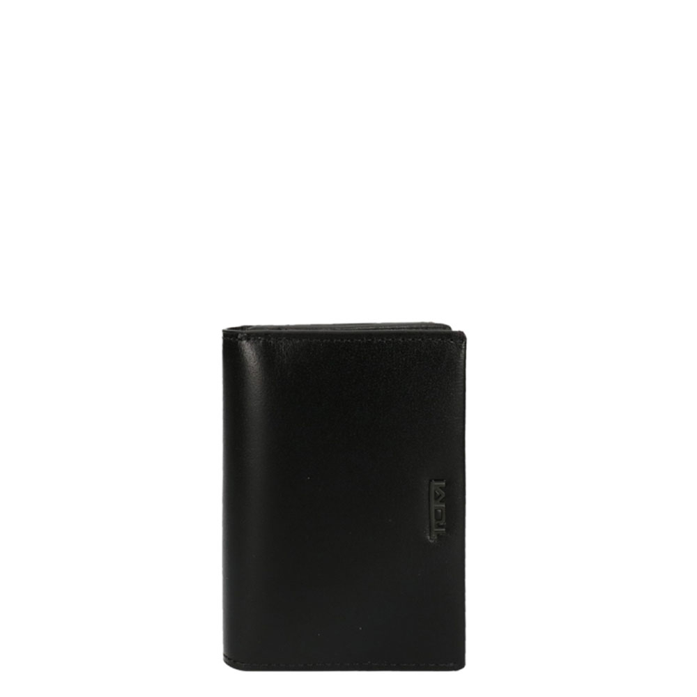 Tumi Nassau SLG Gusseted Card Case Wallet Black Smooth Tumi Nassau SLG Gusseted Card Case Wallet Black Smooth