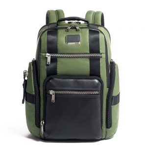 Tumi Alpha Bravo Sheppard Deluxe Brief Backpack Forest