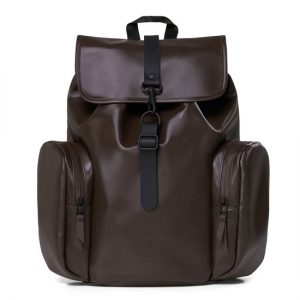 Veganbags Rains Oversize Rucksack Shiny Brown