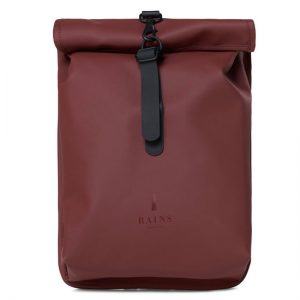 Veganbags Rains Roll Top Mini Backpack Maroon