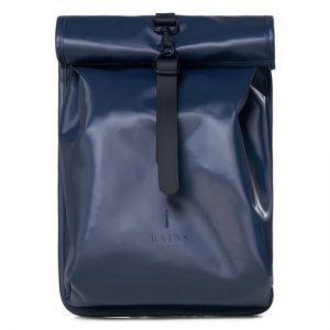 Veganbags Rains Roll Top Mini Backpack Shiny Blue