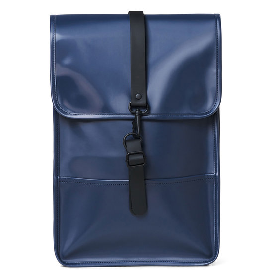 Veganbags Rains Backpack Mini Shiny Blue Veganbags Rains Backpack Mini Shiny Blue