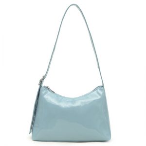 Veganbags Daniel Silfen Shoulder Bag Ulrikke Patent Neptune