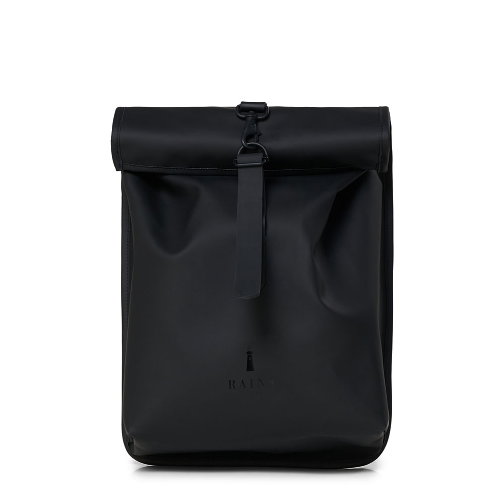 Rains Original Roll Top Mini Backpack Black Rains Original Roll Top Mini Backpack Black