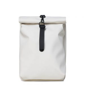 Rains Original Roll Top Mini Backpack Off White