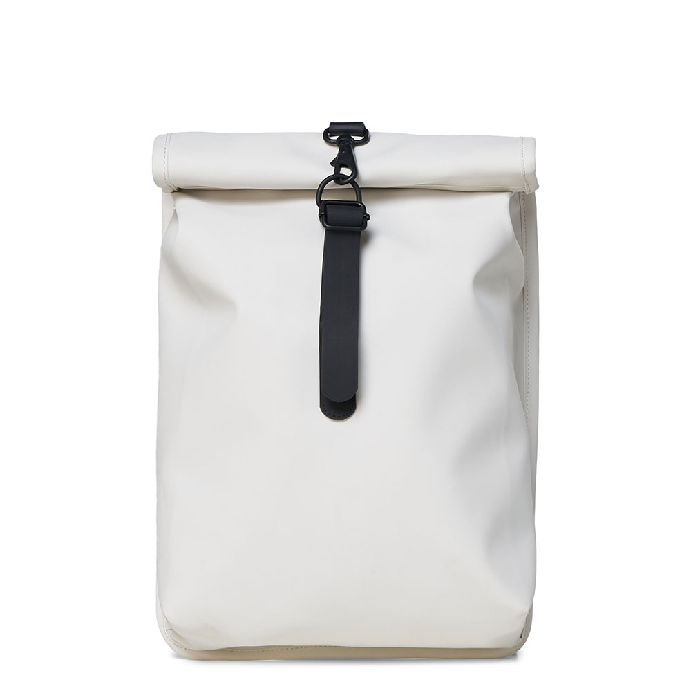 Rains Original Roll Top Mini Backpack Off White Rains Original Roll Top Mini Backpack Off White
