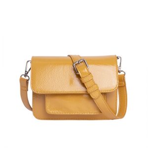 Veganbags Hvisk Cayman Mini Glossy Mustard