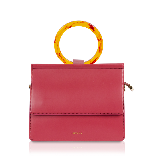 Veganbags Inyati Coco Top Handle Bag Rosewood Veganbags Inyati Coco Top Handle Bag Rosewood