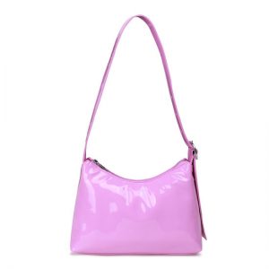 Veganbags Daniel Silfen Shoulder Bag Ulrikke Patent Light Purple