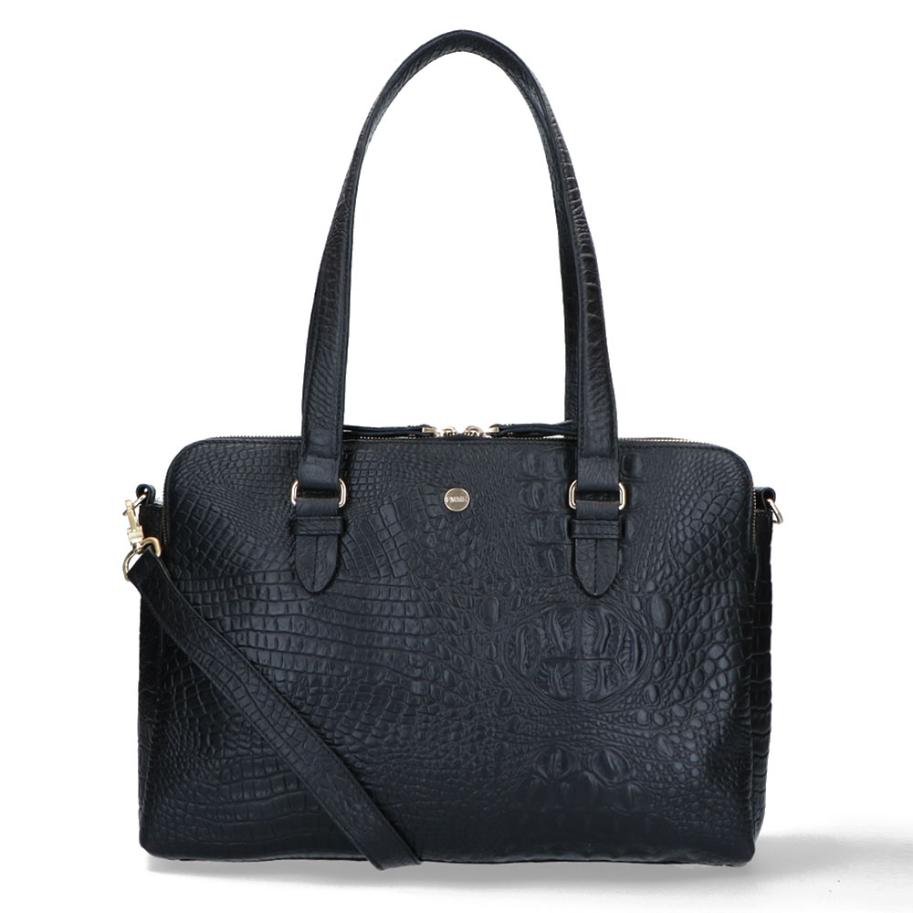 FMME Charlotte Laptoptas 15.6" Croco Black FMME Charlotte Laptoptas 15.6" Croco Black