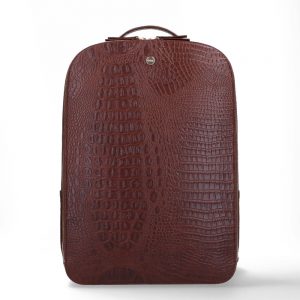 FMME Claire Laptop Rugtas 15.6" Croco Brown