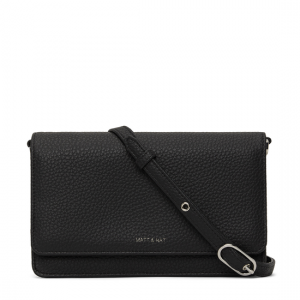 Veganbags Matt and Nat Bee Purity Crossbody Bag Black