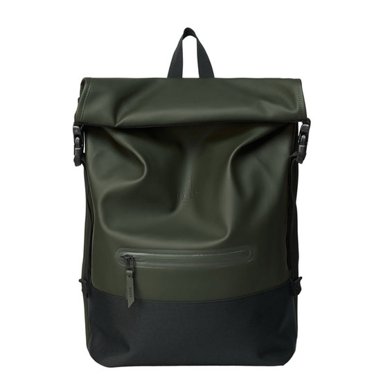 Veganbags Rains Buckle Roll Top Backpack Green Veganbags Rains Buckle Roll Top Backpack Green