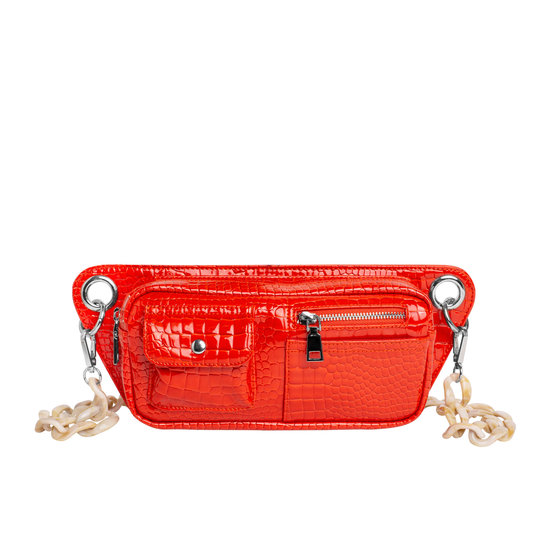 Veganbags Hvisk Brillay Croco Orange/Red Veganbags Hvisk Brillay Croco Orange/Red